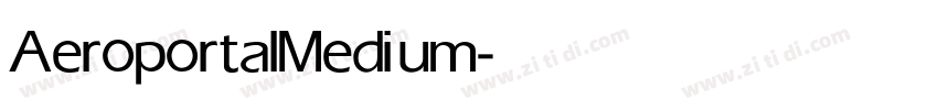 Aeroportal Medium字体转换
